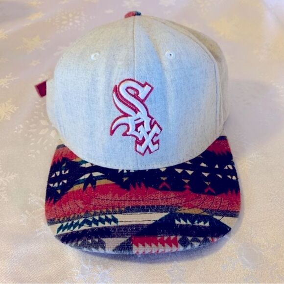Cooperstown Red Sox Wool Baseball Cap Hat Native American Design OSFA Gorgeous - Picture 2 of 7